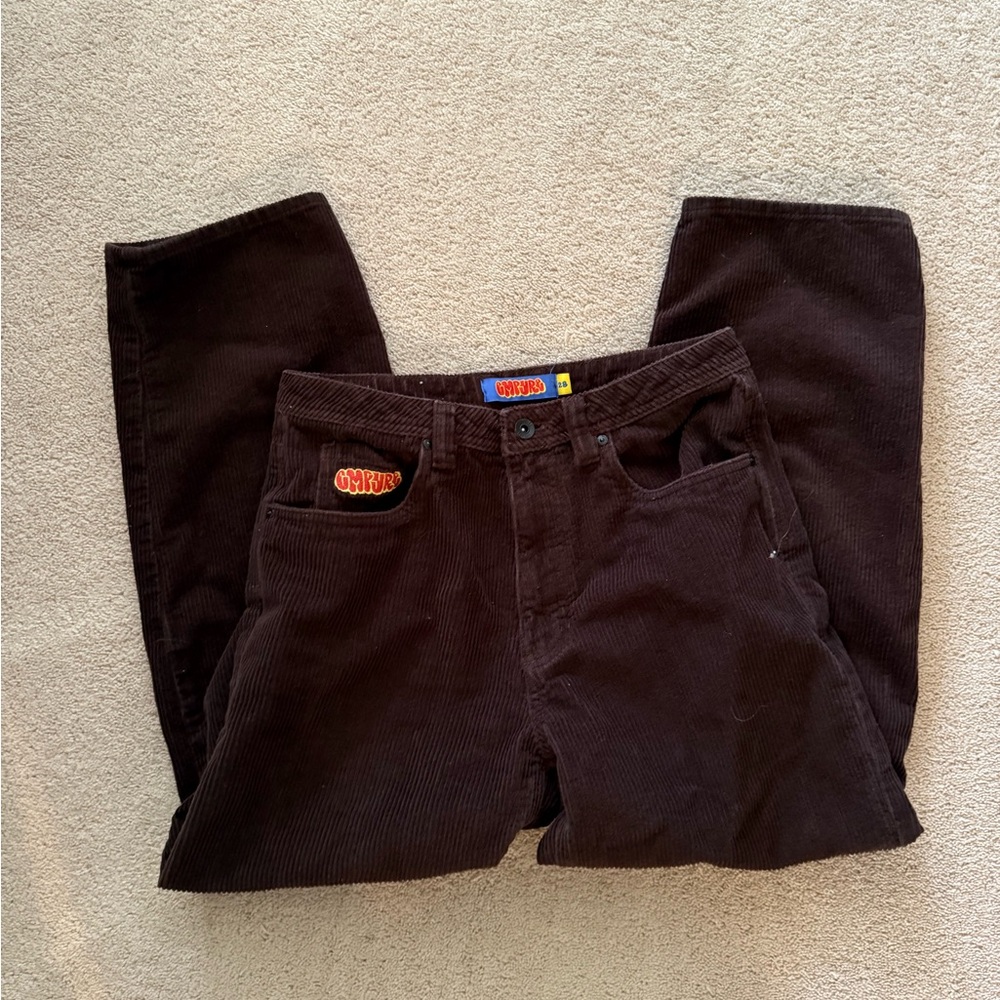 Men’s Empyre Corduroy Relaxed Fit Pants Brown - Size 28w